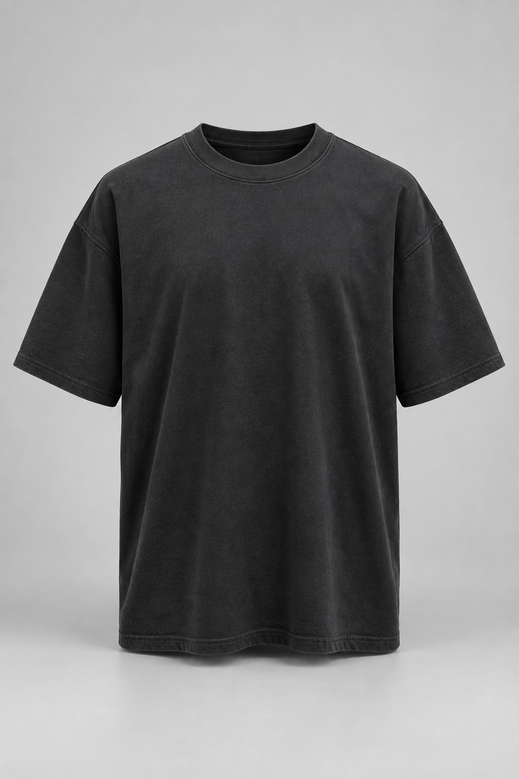 HD Essential 230 heavyweight charcoal-black T-shirt